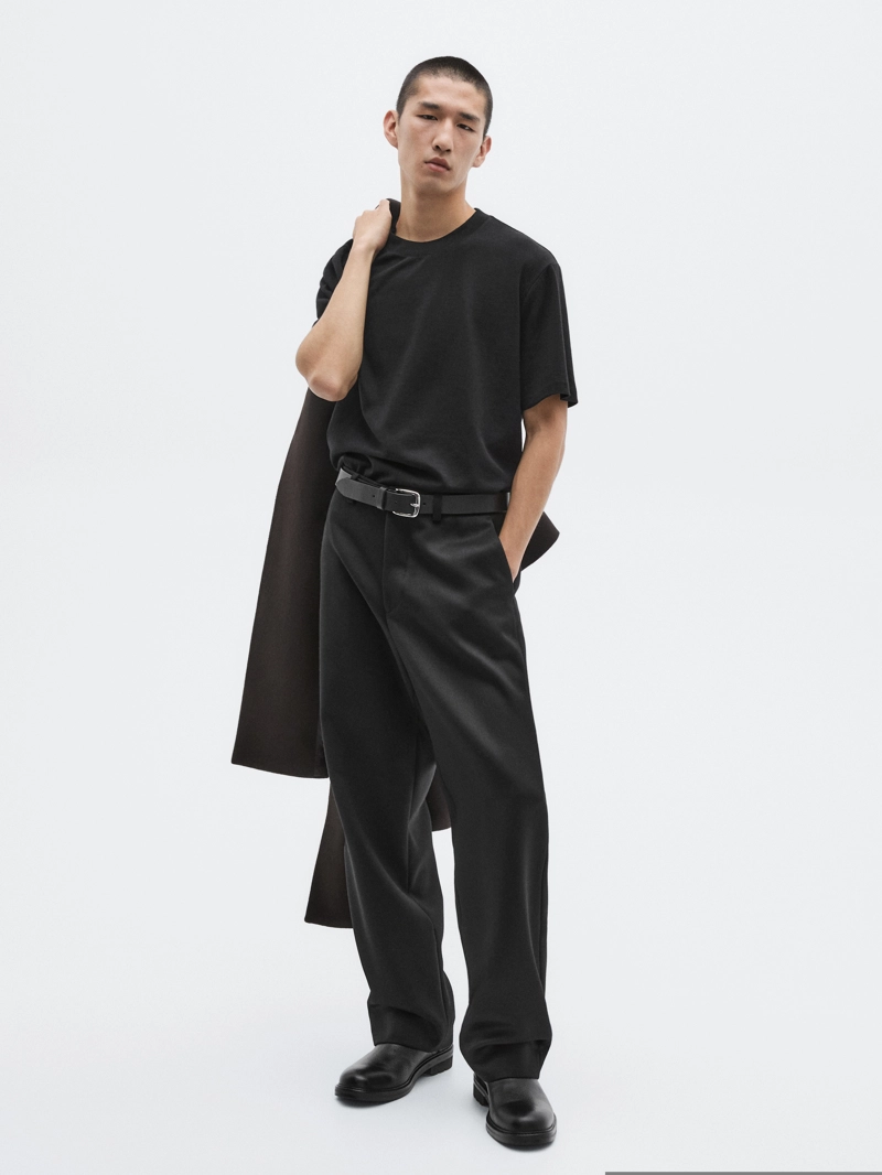 Футболка из хлопково-вискозного трикотажа с короткими рукавами - limited