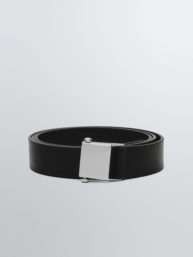 Кожанный ремень из нубука с пряжкой - limited