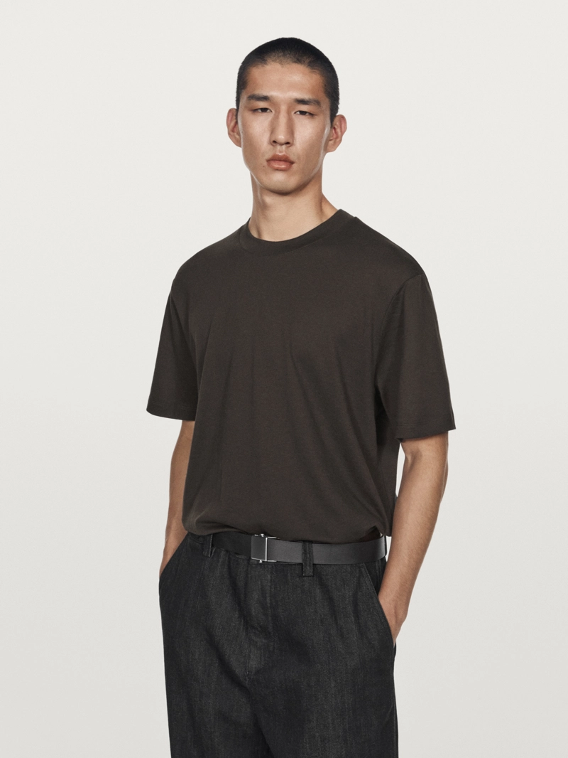 Футболка из хлопкового микса с коротким рукавом - limited