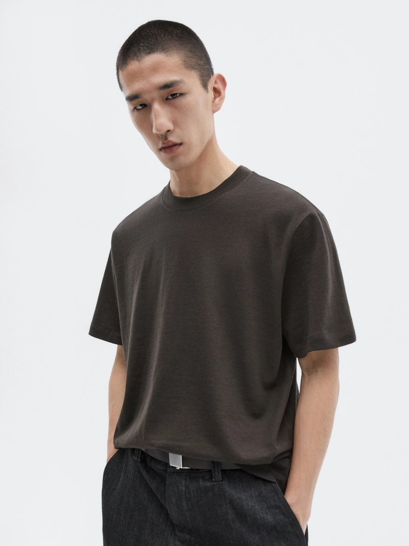 Футболка из хлопкового микса с коротким рукавом - limited