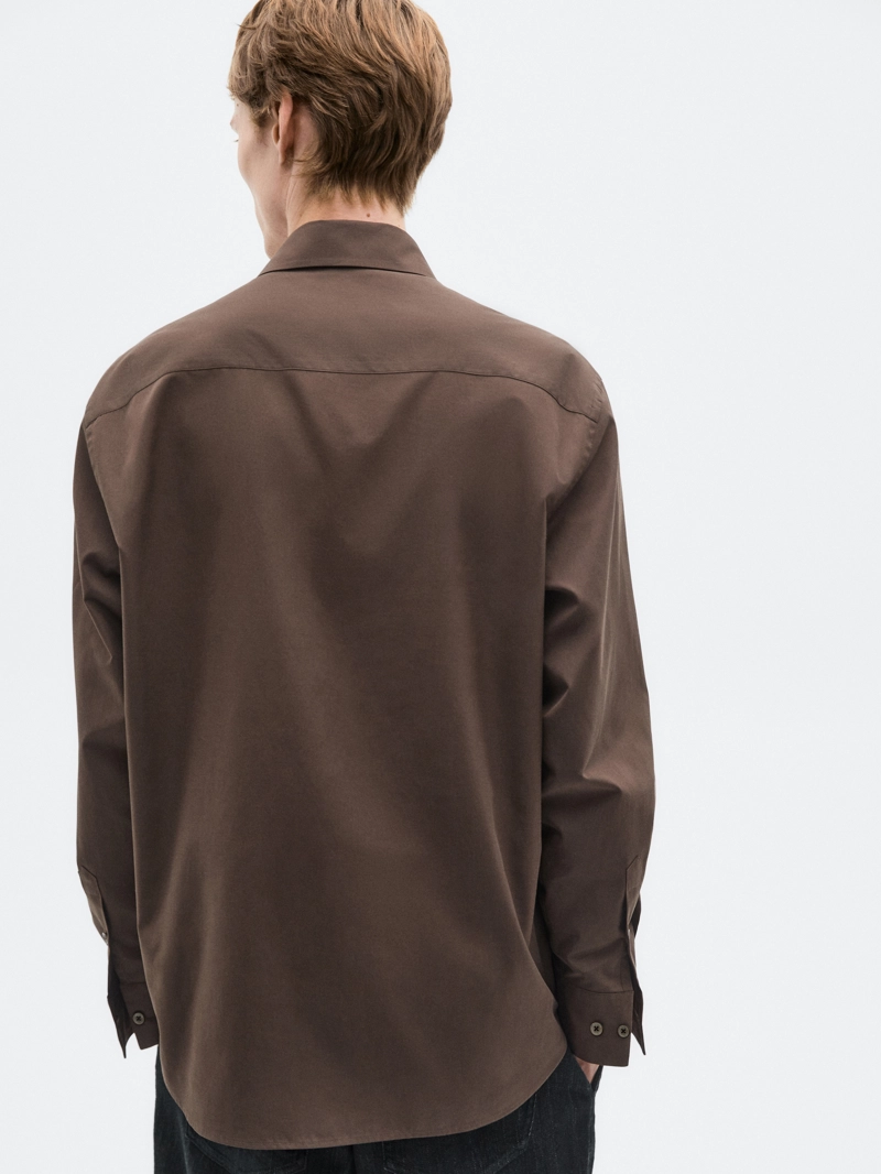 Рубашка свободного кроя из 100% хлопка - limited