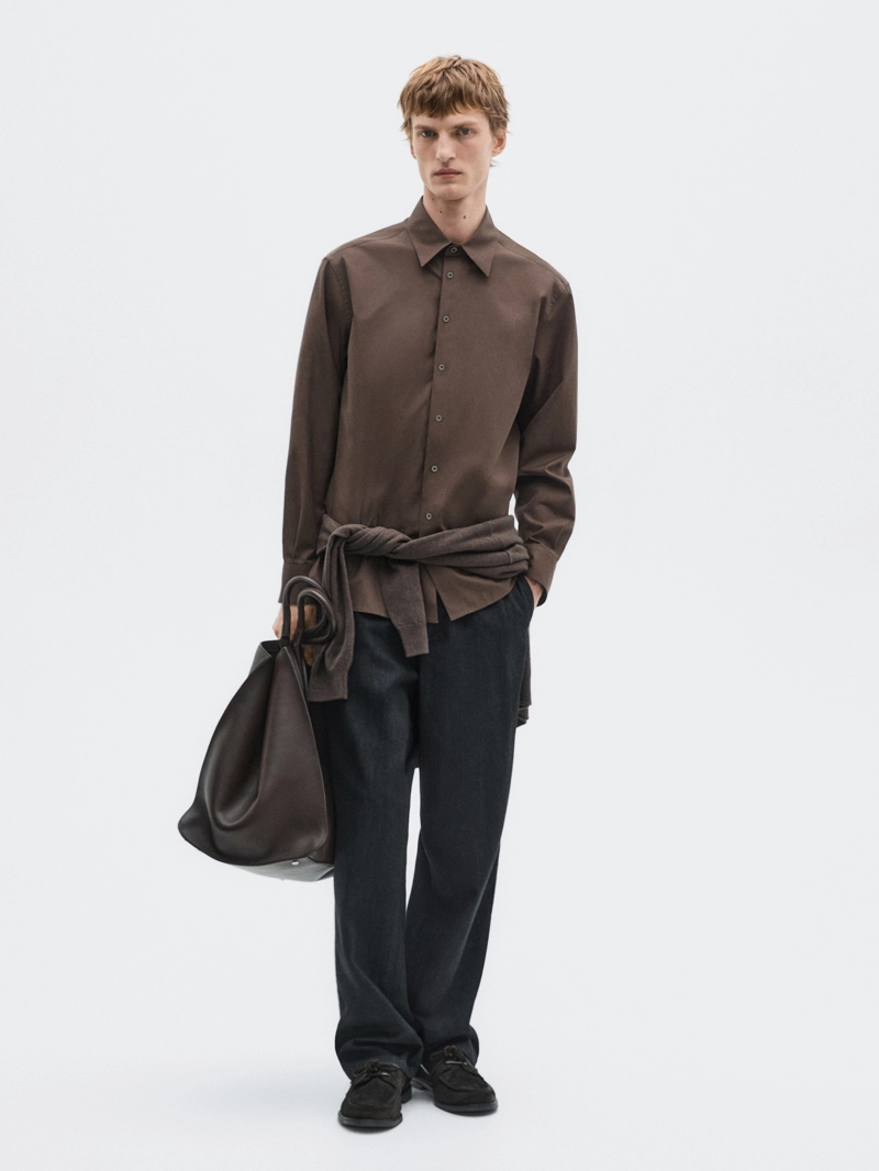 Рубашка свободного кроя из 100% хлопка - limited