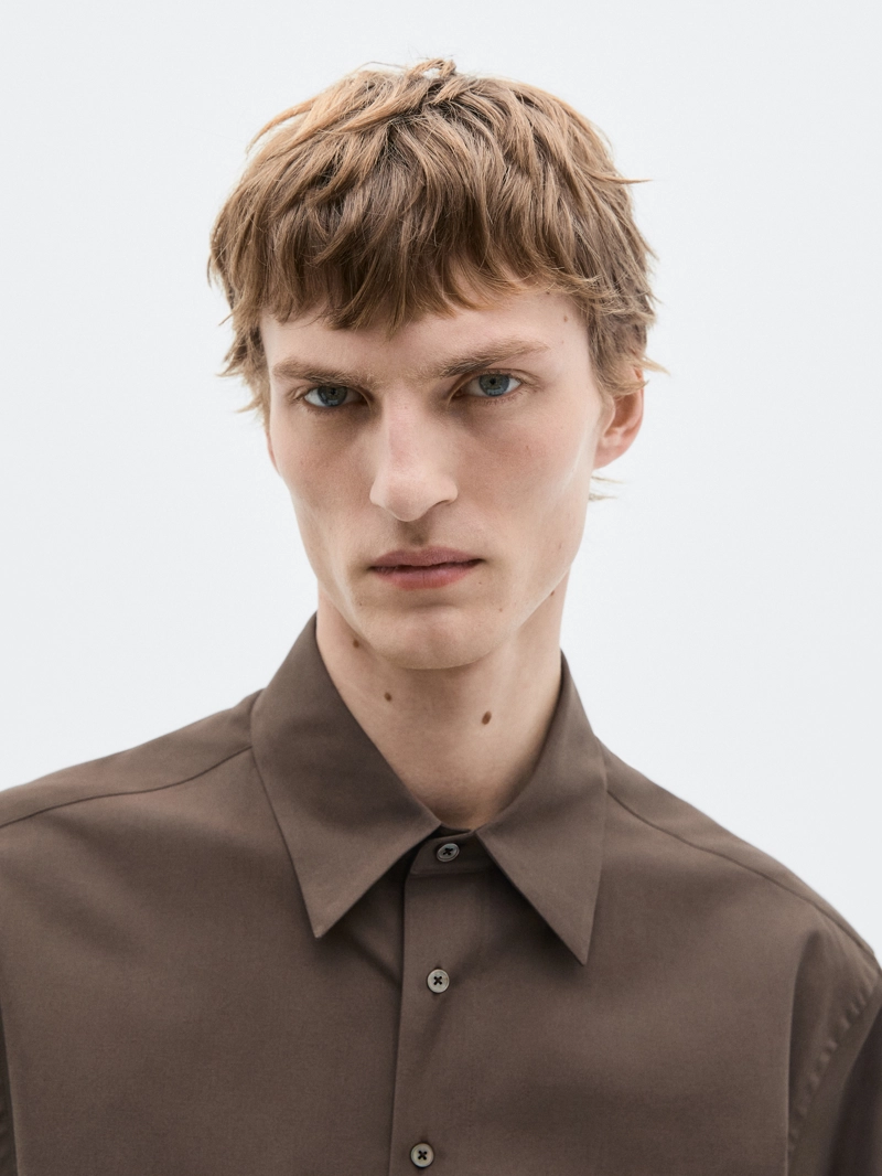 Рубашка свободного кроя из 100% хлопка - limited