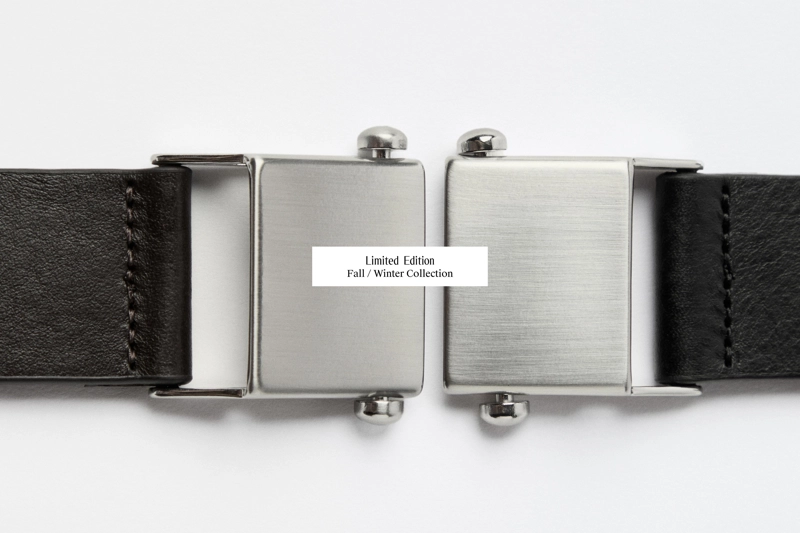 Ремень из натуральной кожи nappa с пряжкой - limited