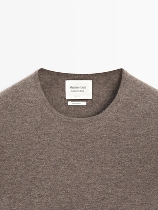 Джемпер с круглым вырезом из 100% кашемира - LIMITED- Заказать в России