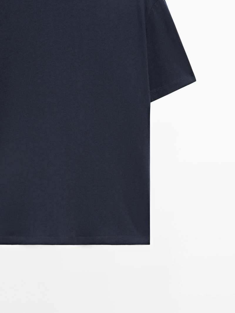 Футболка из хлопкового смесового материала с коротким рукавом - limited