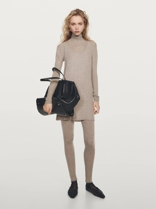 Длинный топ на тонких бретельках из 100% кашемира - LIMITED- Заказать в России