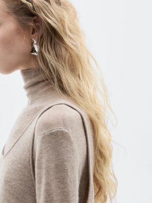 Длинный топ на тонких бретельках из 100% кашемира - LIMITED- Заказать в России