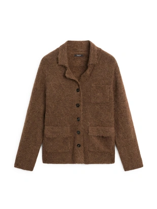 Кардиган из смесовой альпаки с карманами- Заказать в России