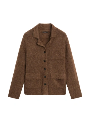 Кардиган из смесовой альпаки с карманами- Заказать в России