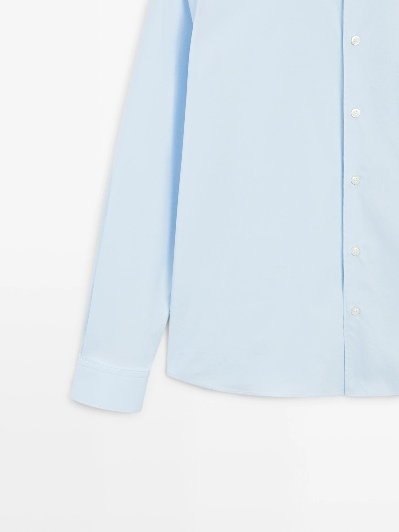 Рубашка slim fit stretch