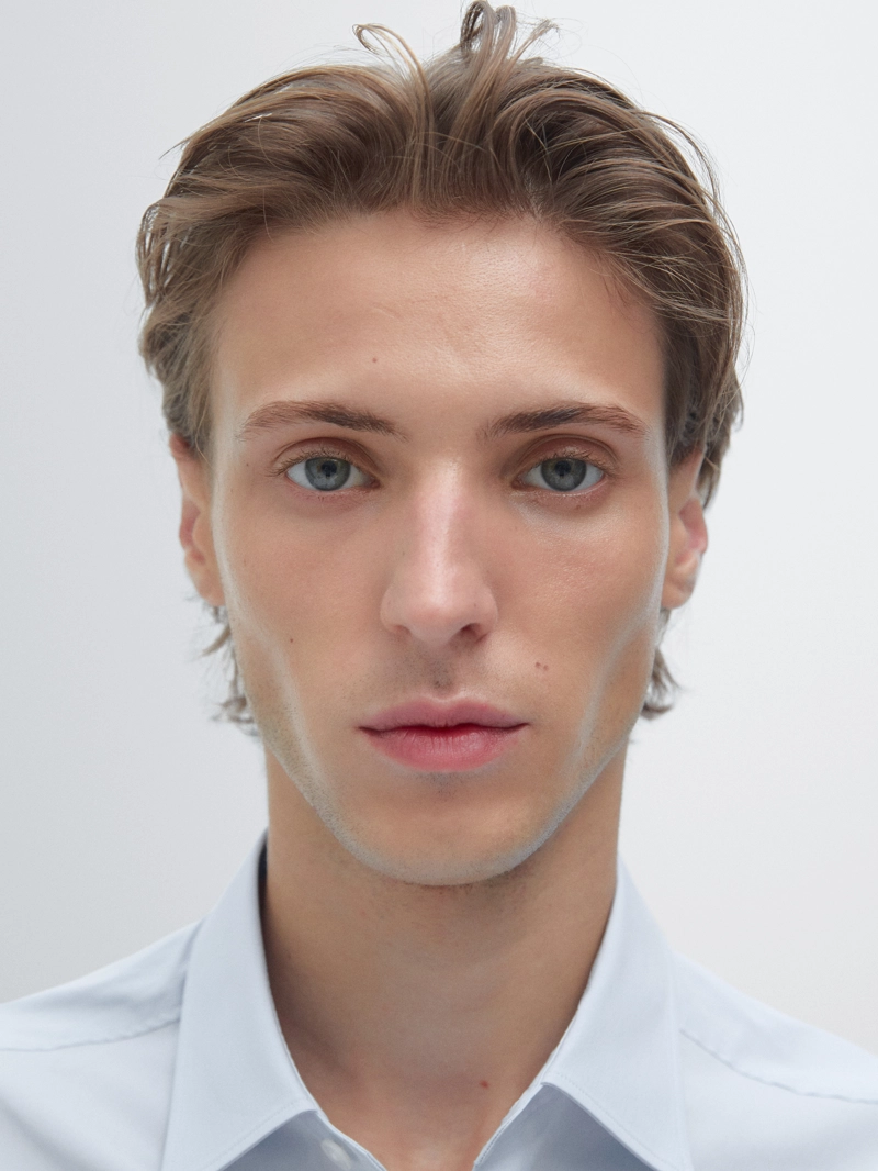 Рубашка slim fit stretch