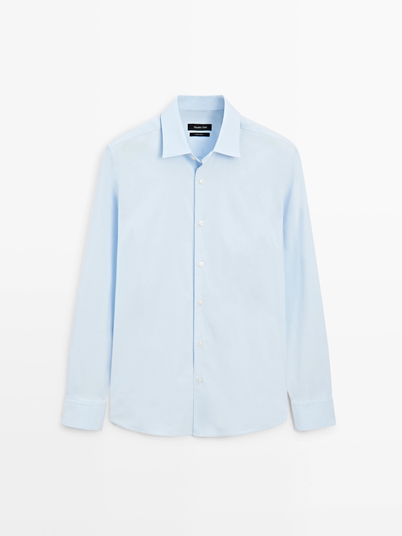 Рубашка slim fit stretch