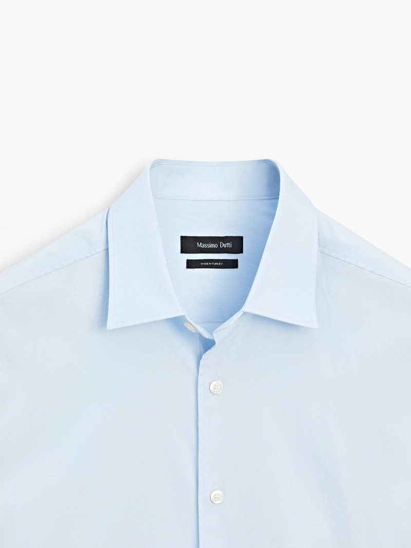 Рубашка slim fit stretch