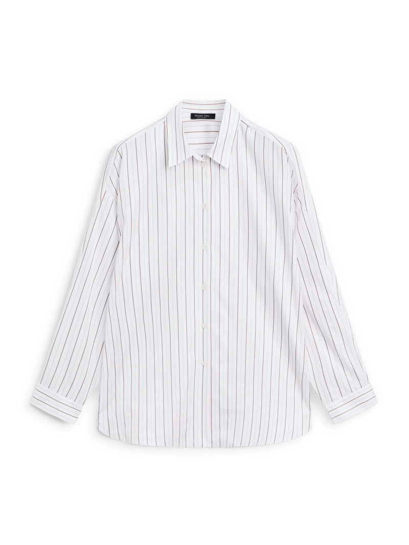 Рубашка в полоску свободного кроя