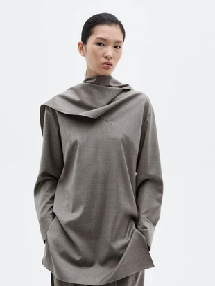 Блузка с завязкой на шее - LIMITED- Заказать в России