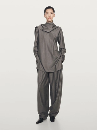 Блузка с завязкой на шее - LIMITED- Заказать в России