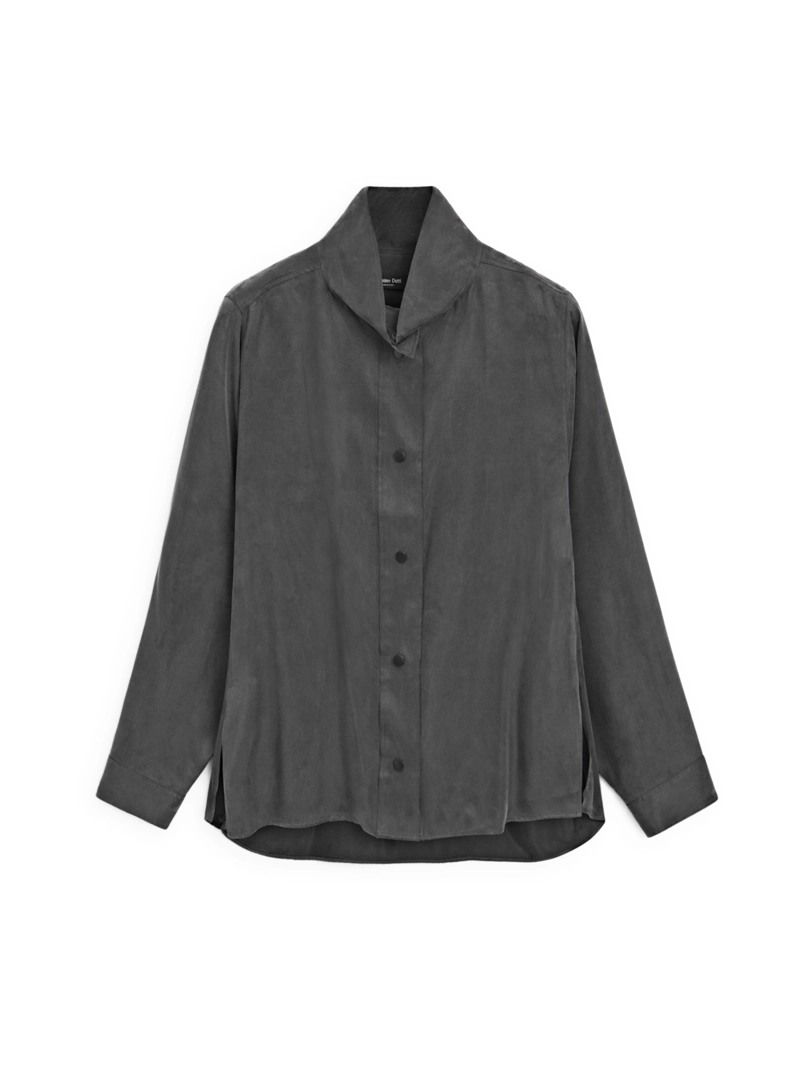 Рубашка с потайными кнопками