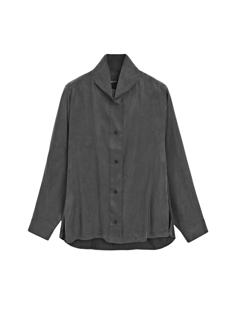 Рубашка с потайными кнопками