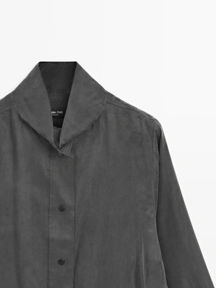 Рубашка с потайными кнопками- Заказать в России