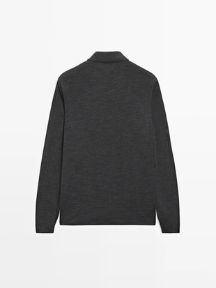 Поло-свитер из шерстяной смеси- Заказать в России
