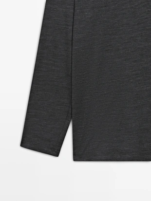 Поло-свитер из шерстяной смеси- Заказать в России