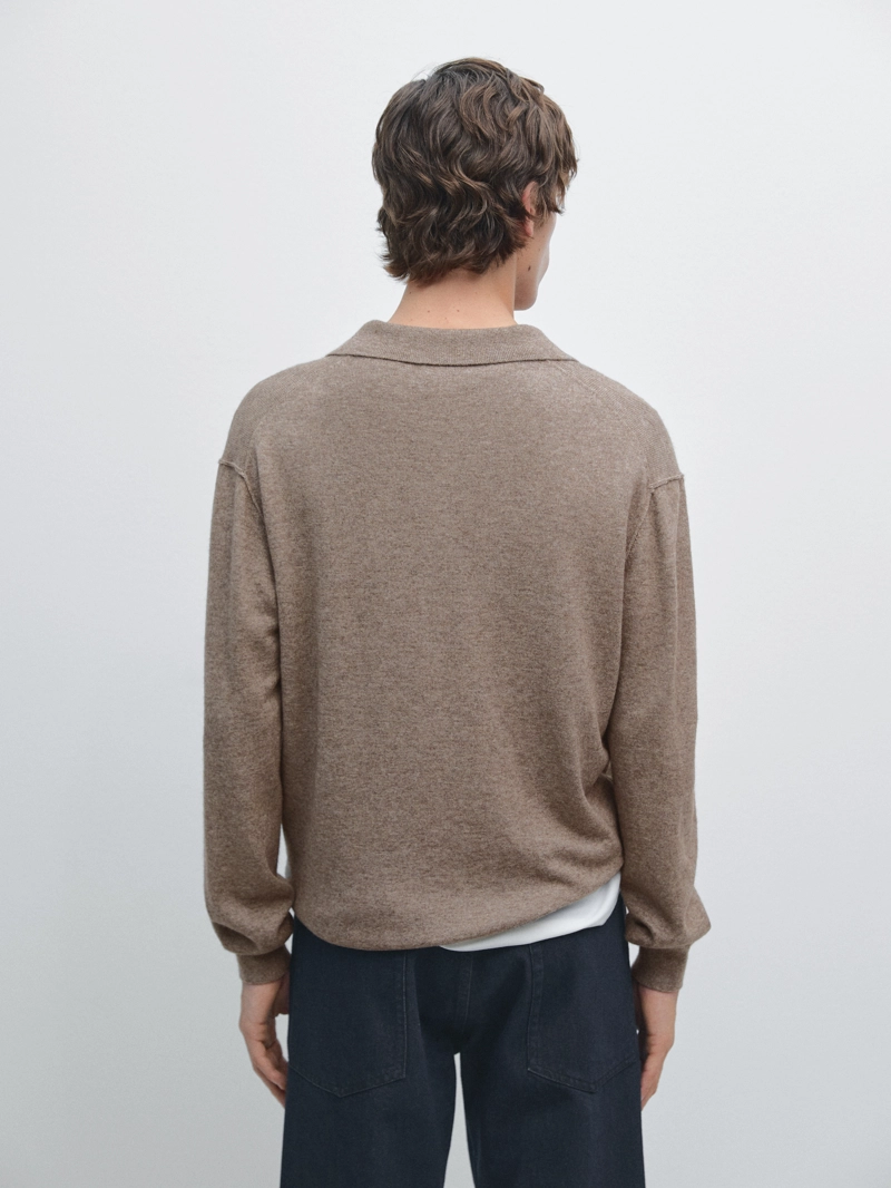 Свитер из смесовой шерсти йака