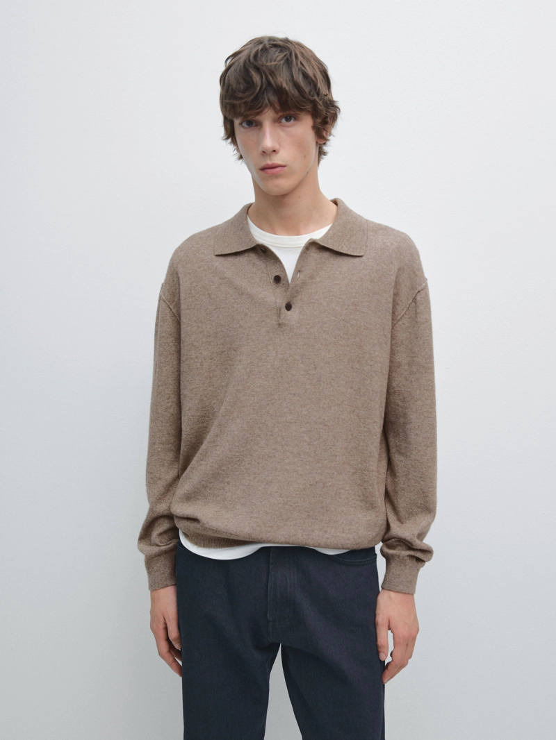 Свитер из смесовой шерсти йака