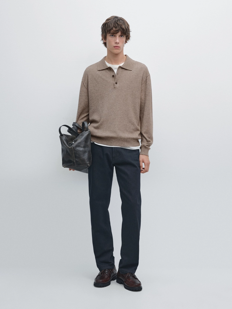 Свитер из смесовой шерсти йака