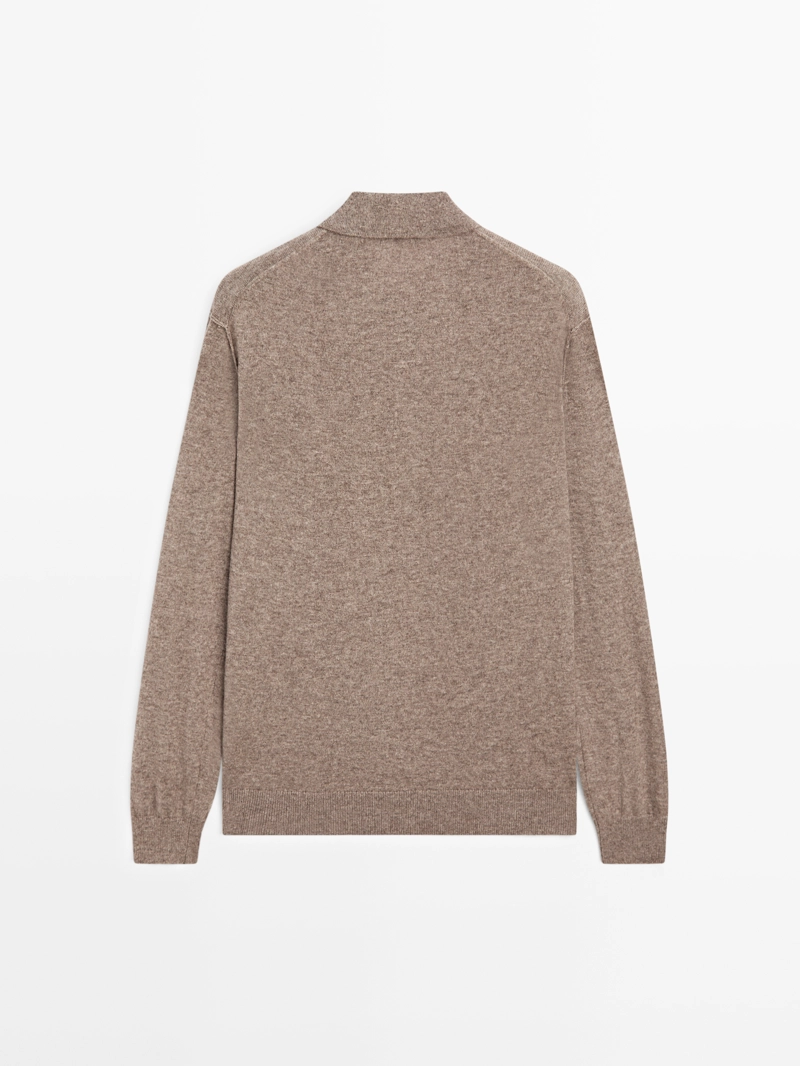 Свитер из смесовой шерсти йака