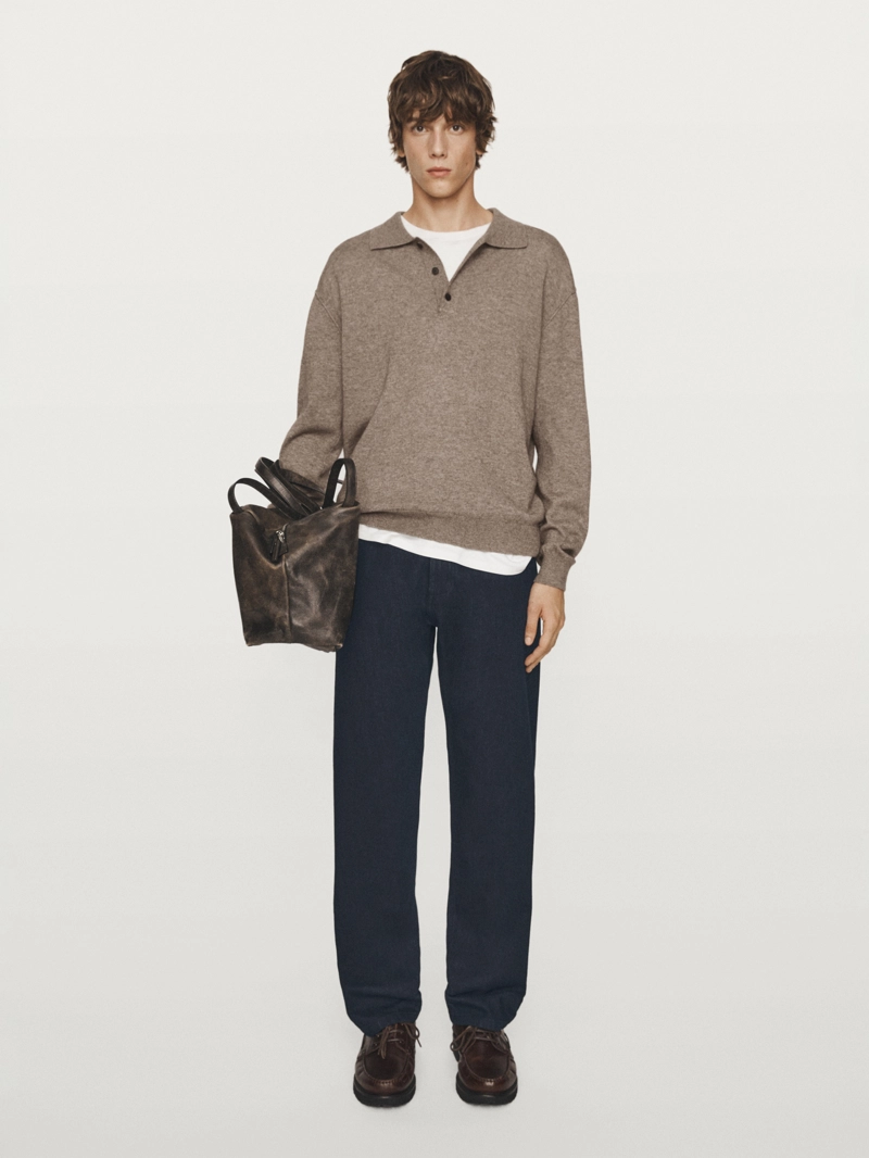 Свитер из смесовой шерсти йака