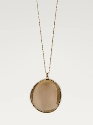 Ожерелье с подвеской из прозрачного камня- Заказать в России