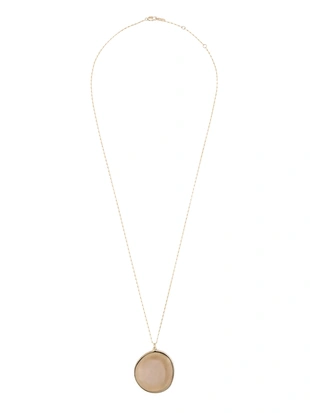 Ожерелье с подвеской из прозрачного камня- Заказать в России