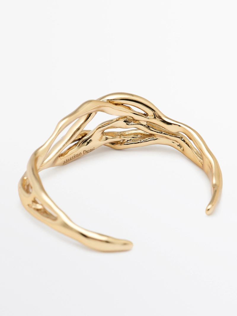 Абстрактный металлический браслет