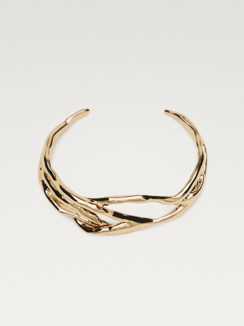 Абстрактный металлический браслет