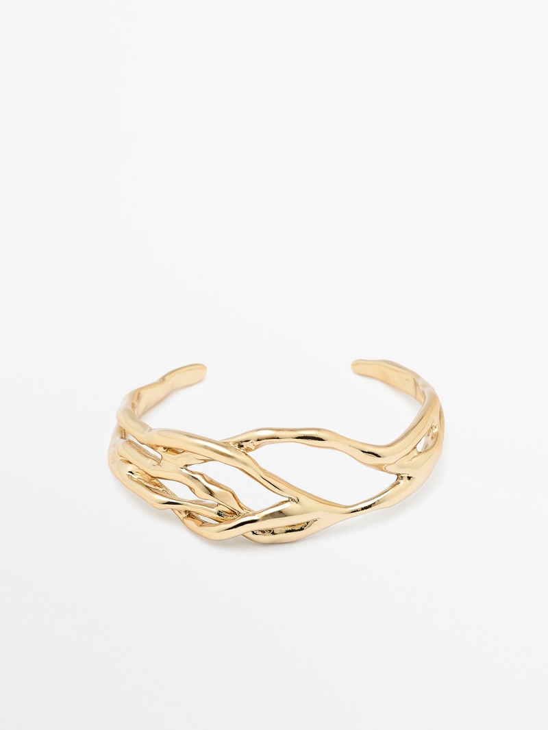 Абстрактный металлический браслет