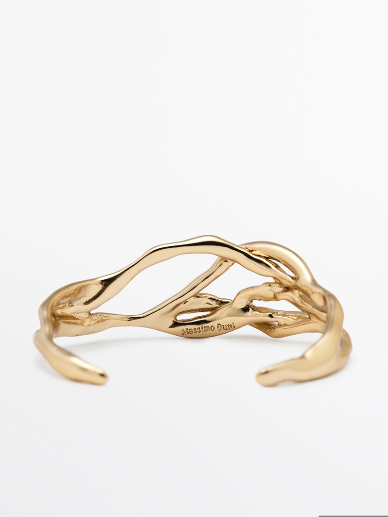 Абстрактный металлический браслет