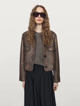 Юбка-миди из шерстяной смеси с разноуровневыми складками- Заказать в России