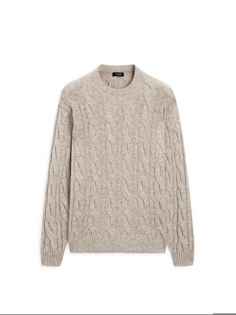 Свитер с косами из шерстяной смеси