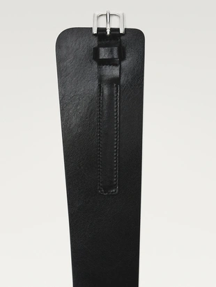 Кожаный пояс-шнур с квадратной пряжкой- Заказать в России