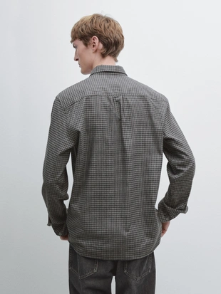 Рубашка в клетку с регулярной посадкой- Заказать в России