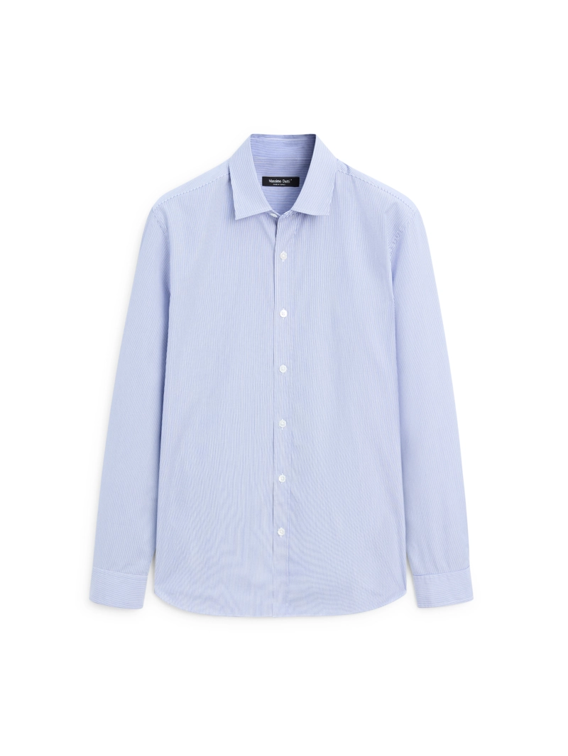 Рубашка из поплина в полоску с регулярной посадкой