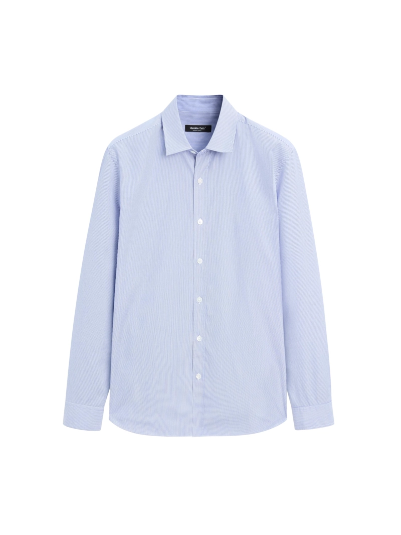 Рубашка из поплина в полоску с регулярной посадкой