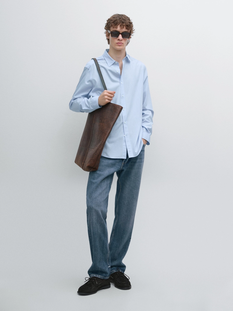 Рубашка в полоску regular fit