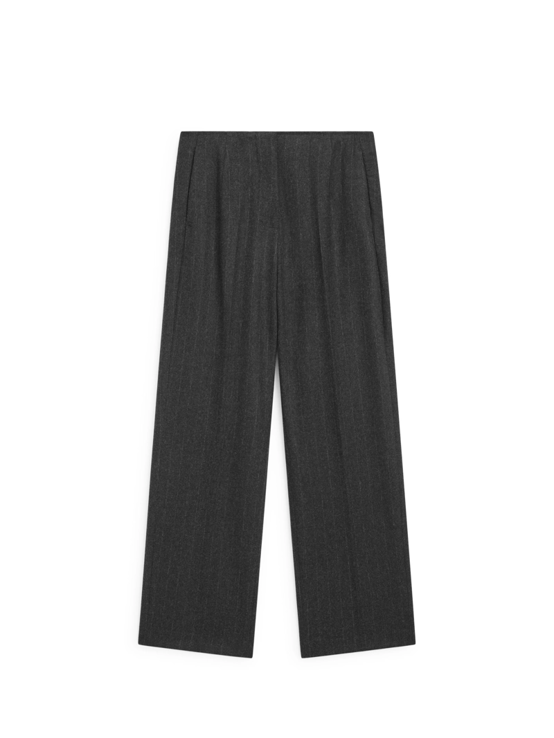 Полосатые брюки из шерстяной смеси