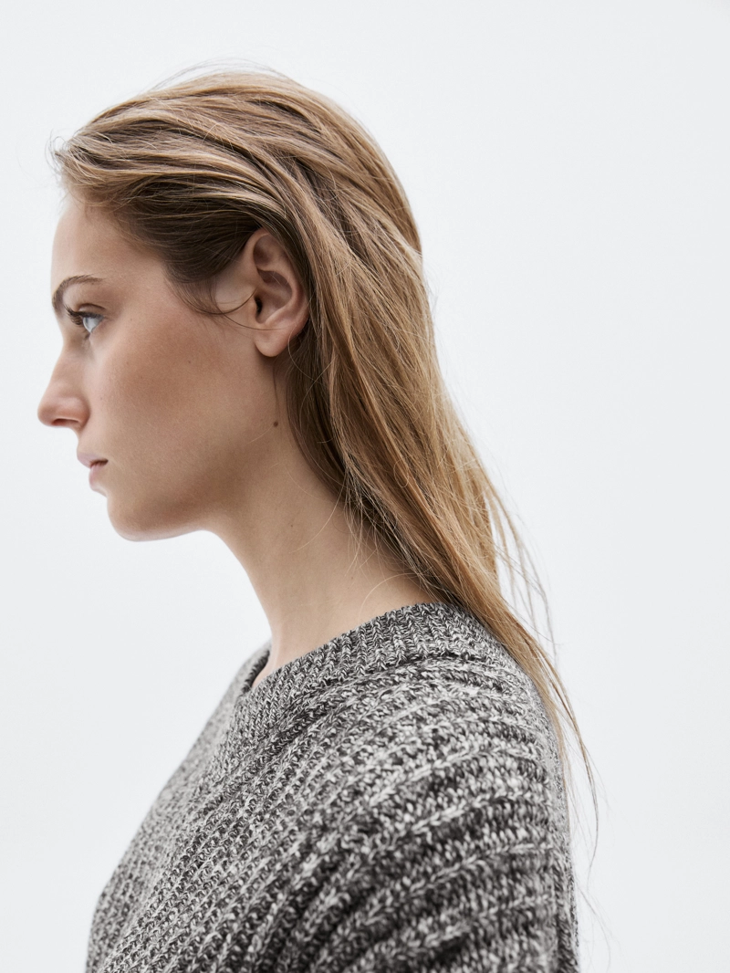 Свитер с ворсом из 100% шерсти - limited