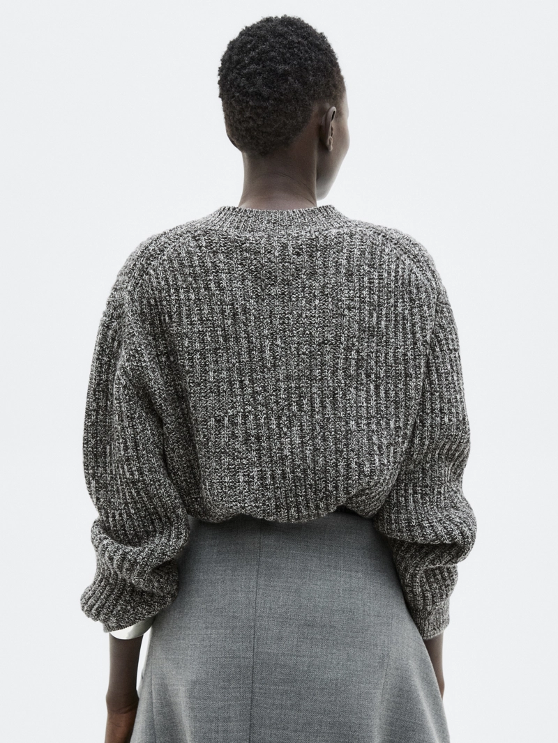 Свитер с ворсом из 100% шерсти - limited