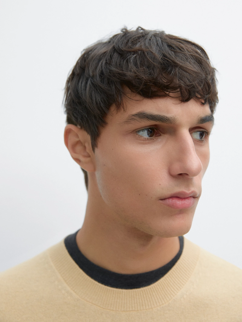 Свитер с круглым вырезом из шерстяной смеси