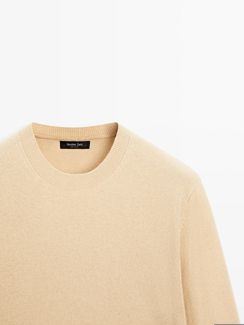 Свитер с круглым вырезом из шерстяной смеси