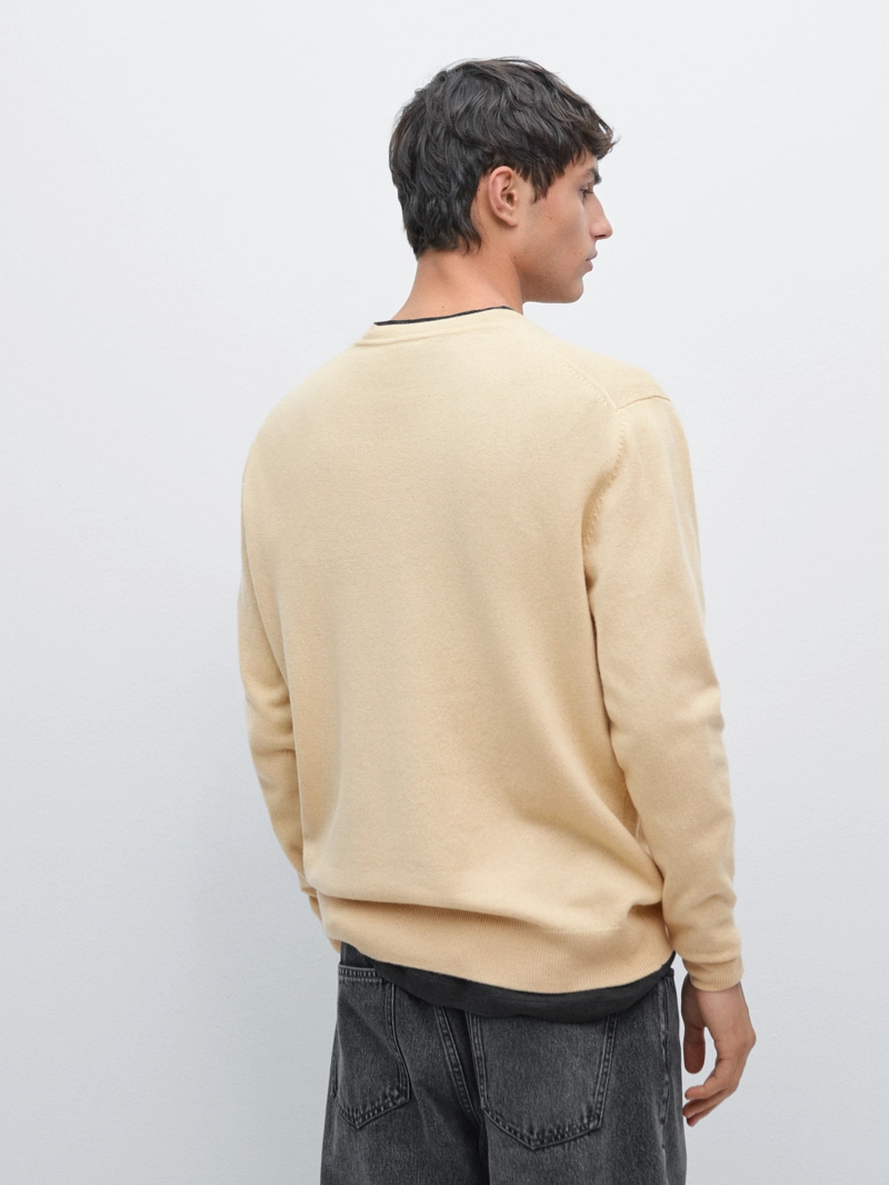 Свитер с круглым вырезом из шерстяной смеси